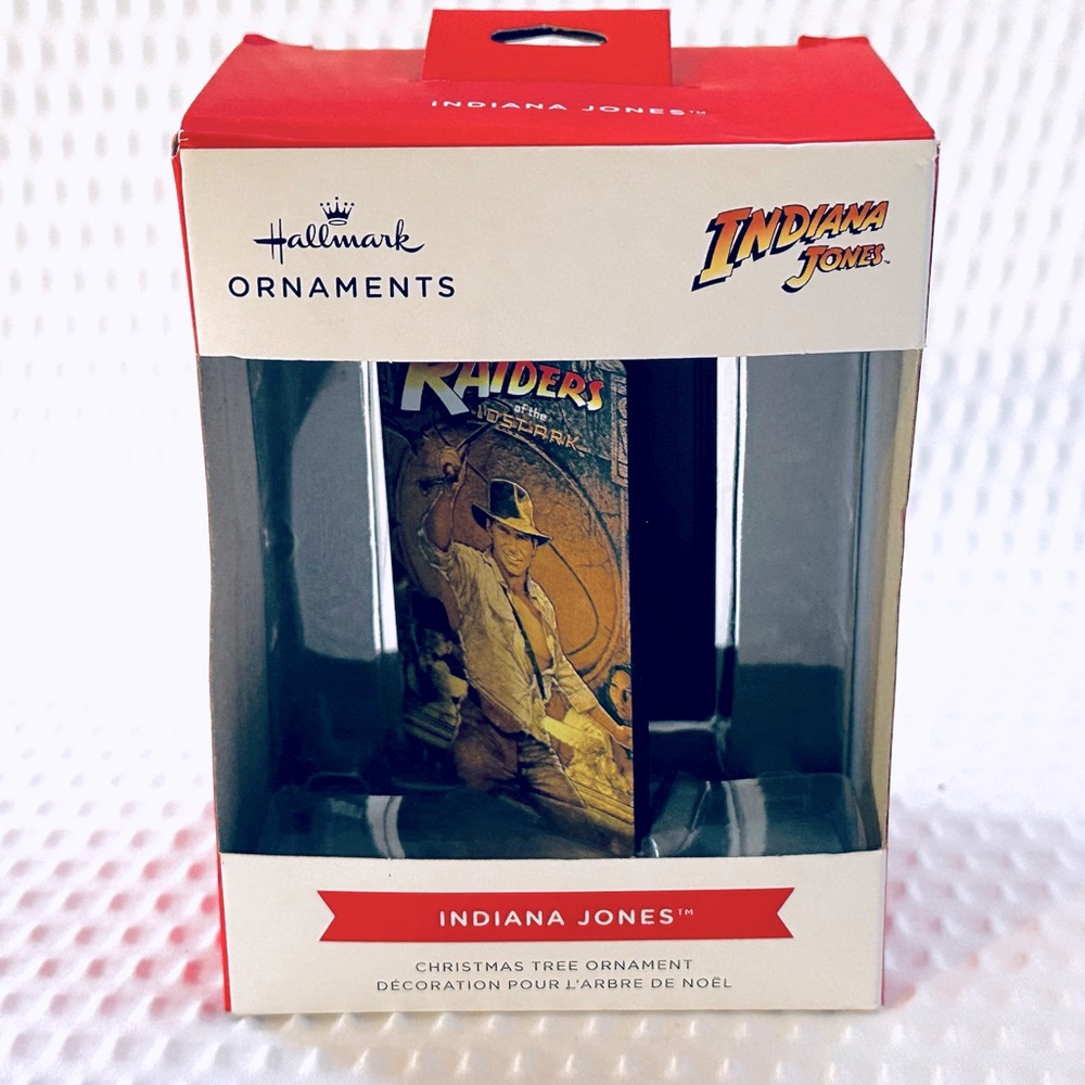 Indiana Jones Hallmark Christmas Tree Ornament Raiders Of The Lost Ark VHS